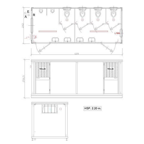 5 Block Sanitär Gemischt 6 Meter – Bild 5