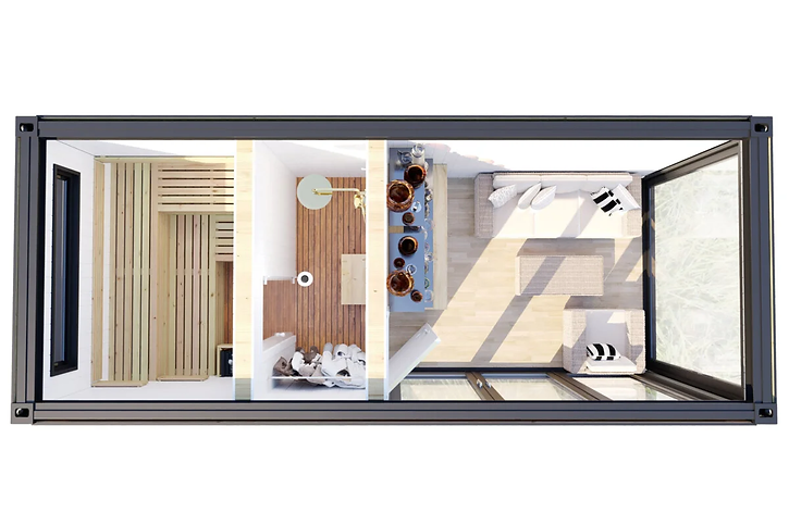 6 Versandcontainer Saunakabine V7 – Bild 6